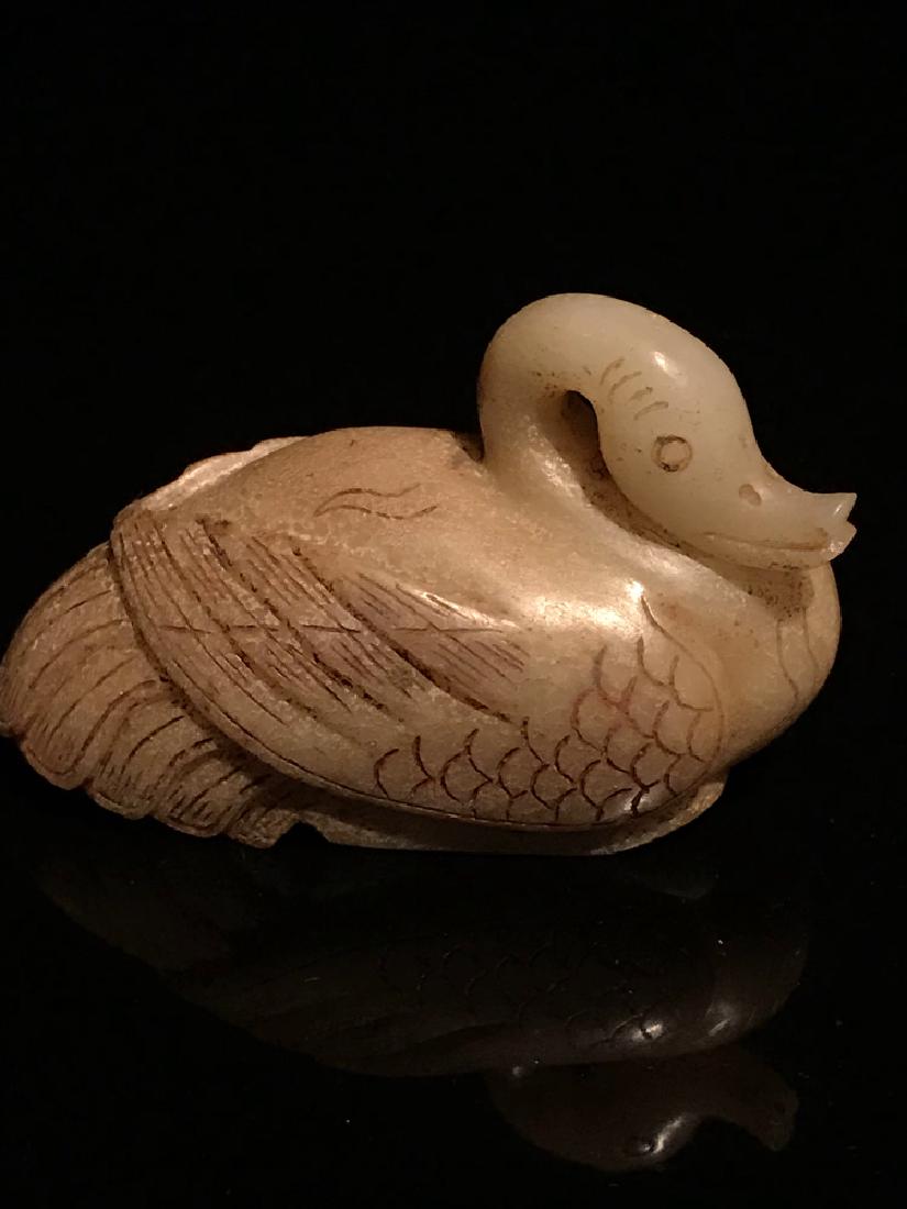 Chinese Hetian White Jade Swan (1 of 6)