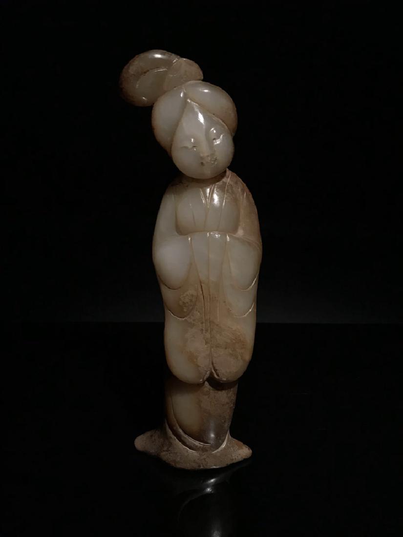 Chinese Tiang Dynasty Jade Lady (1 of 10)