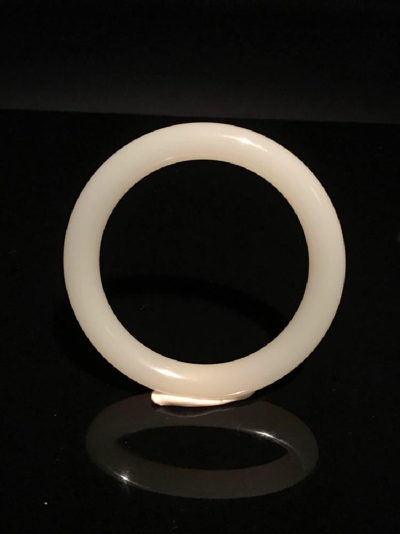 Chinese White Jade Bangle (1 of 3)