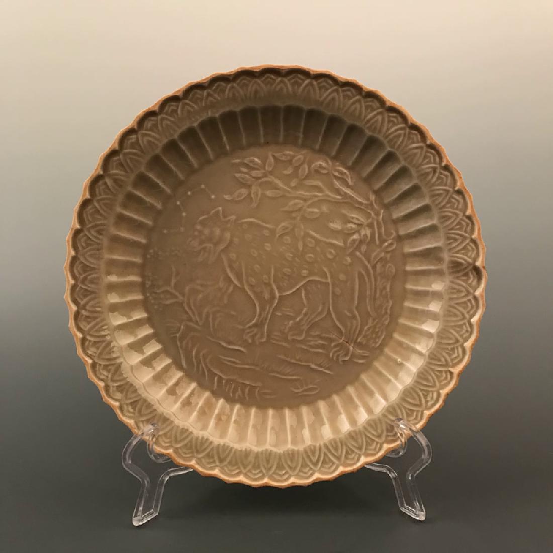 Chinese Ding Yao Porcelain Plate (1 of 6)