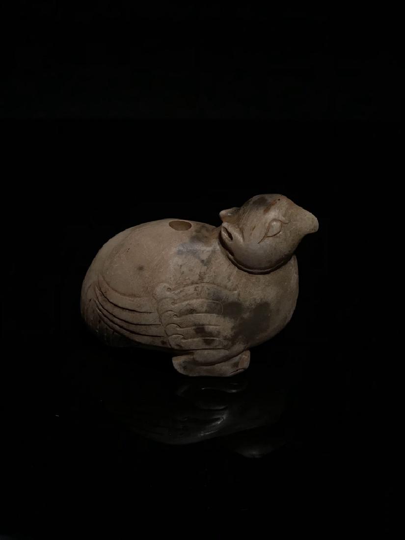 Chinese Han Dynasty Jade Bird Carving (1 of 7)