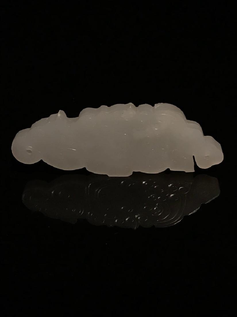 Chinese Western Zhou White Jade Pendant: Chinese Western Zhou White Jade Pendant 2 7/8" L x 1" W, 0.86 oz Shipping: We are able to pack and ship this item to an address in the United States for $30.00 via UPS Ground or USPS Priority Mail. Tr
