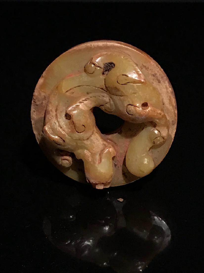 Chinese Han Dynasty Jade Sword Ornament (1 of 4)