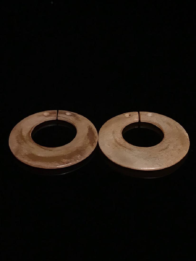 Pair Chinese Song Dynasty Jade Jue (1 of 4)