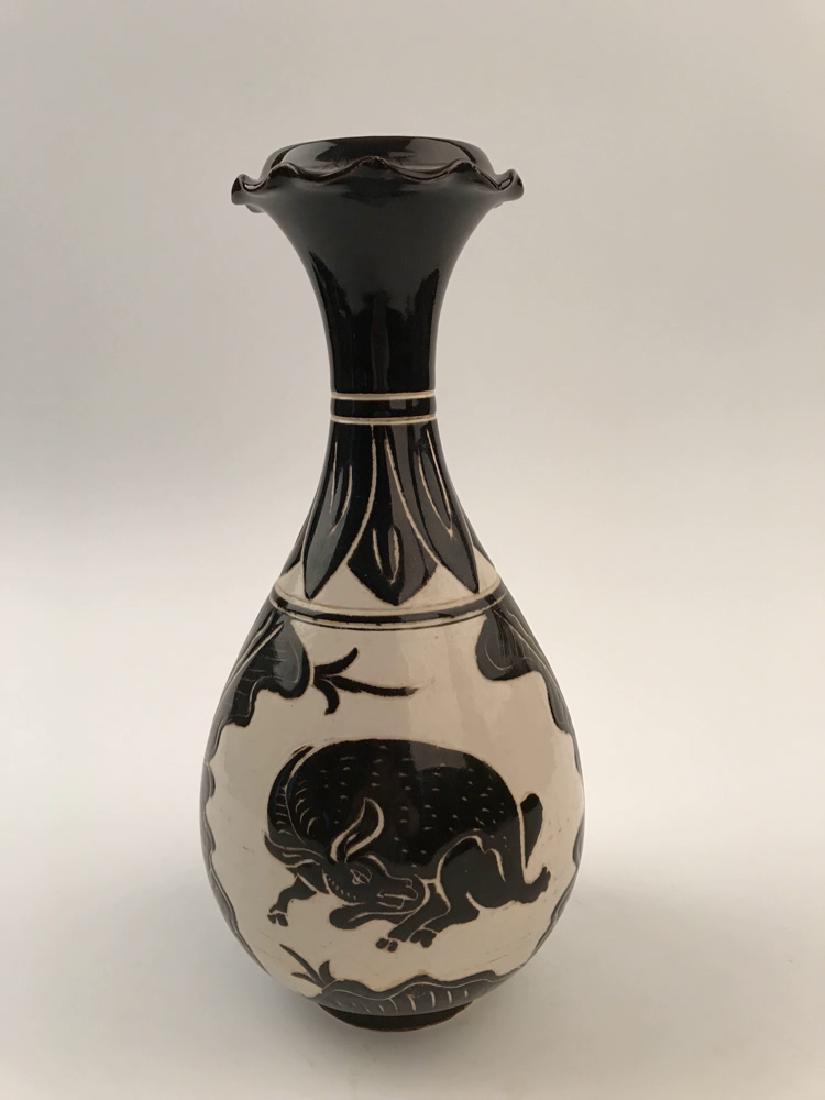 Chinese Song Black Glazed Vase (1 of 8)
