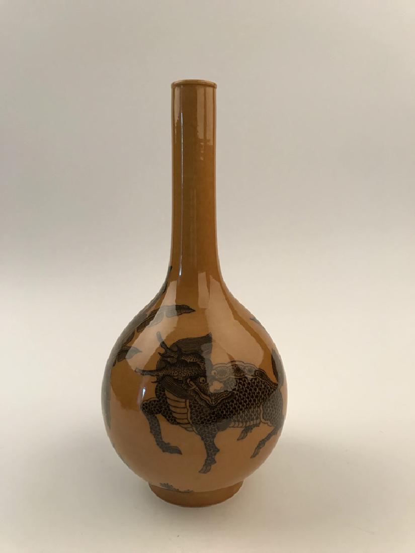 Chinese Yellow Glazed Longneck Vase (1 of 8)