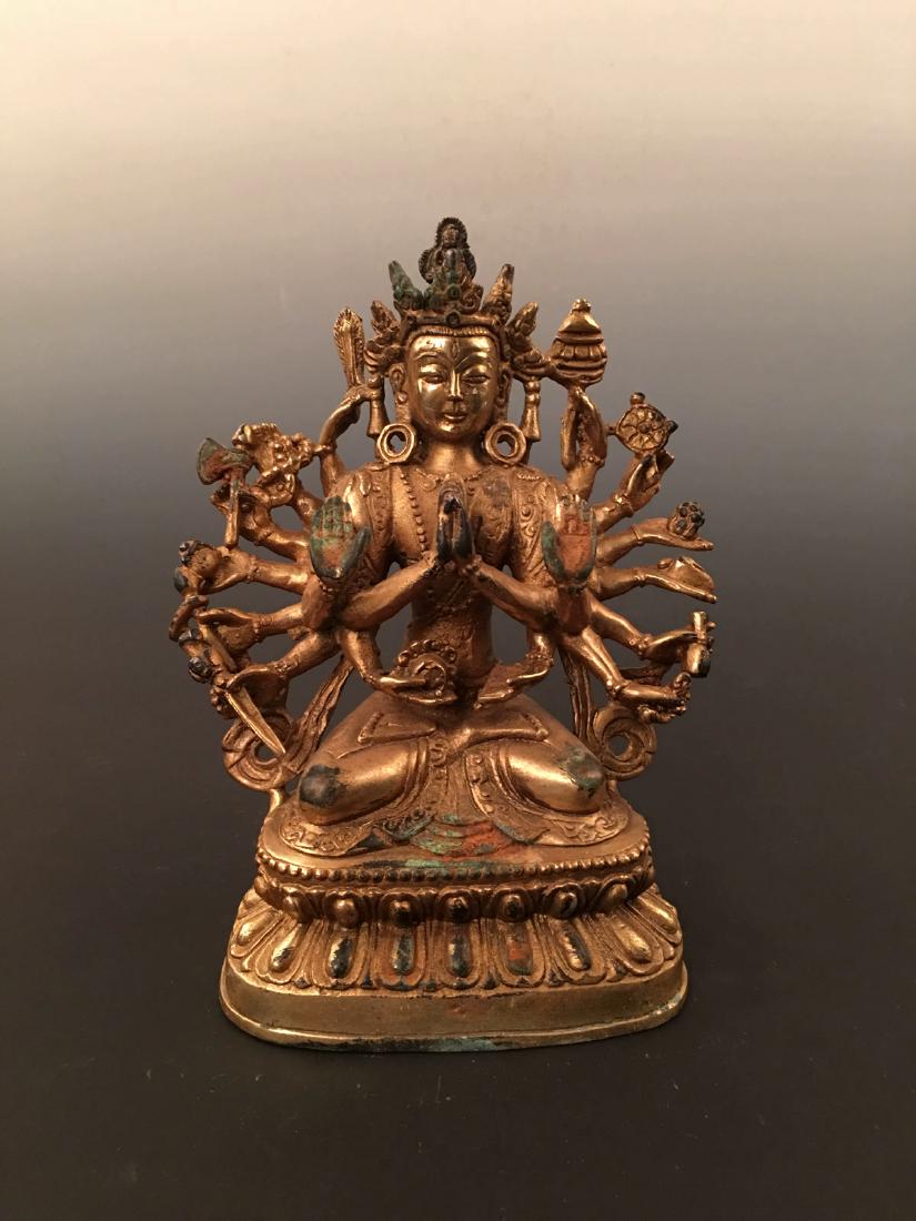 Chinese Gilt Bronzen Buddha (1 of 8)