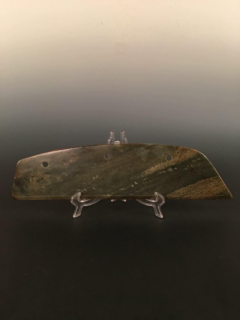 Chinese Jade Blade With Three Holes (1 of 8)