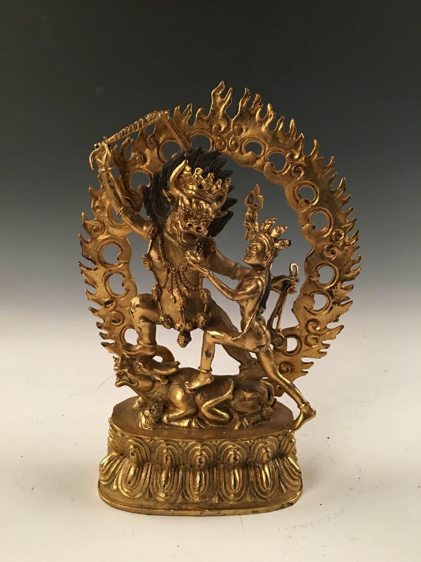 Chinese Gilt Bronze Tibetan Buddha Statue (1 of 8)