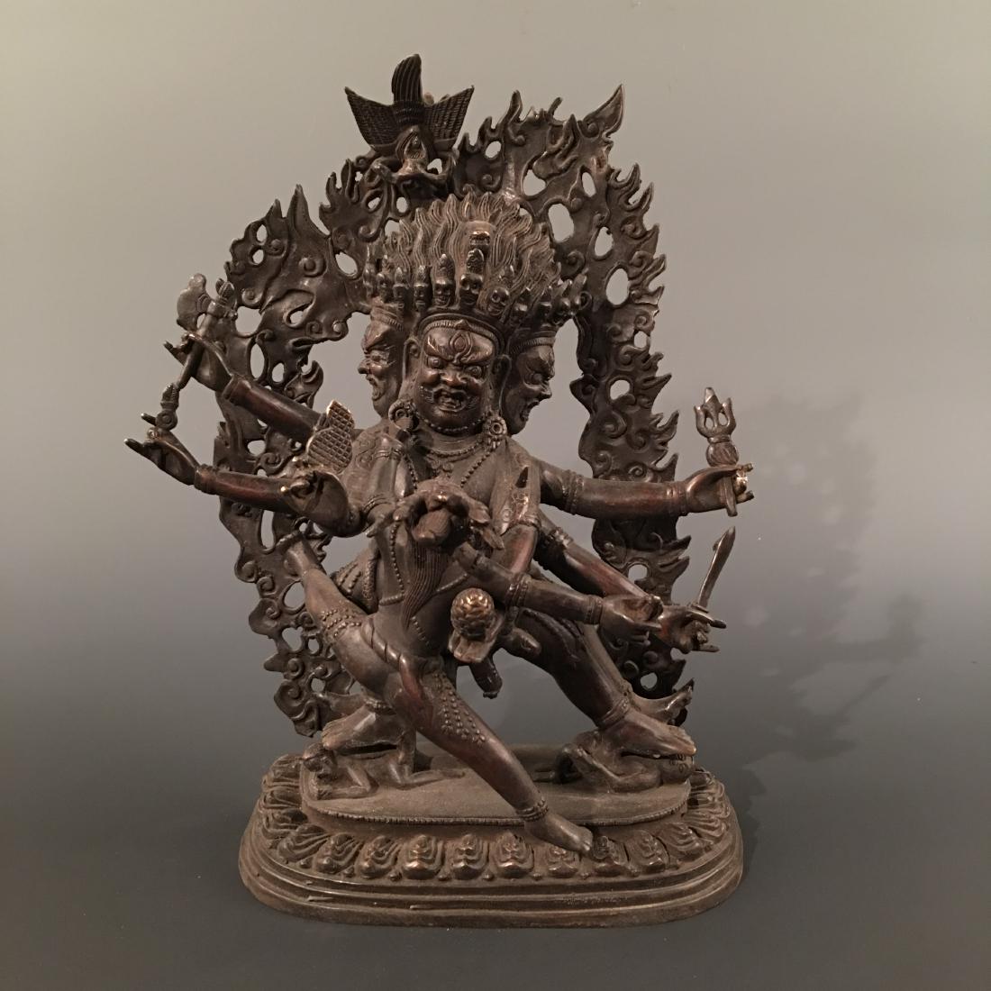 Chinese Bronze Buddha Statue: Chinese Bronze Buddha Statue 12'' H, 9-1/8'' W; 6.2 lb Shipping: We are able to pack and ship this item to an address in the United States for $ 35 .00 via UPS Ground or USPS Priority Mail. Tracking i