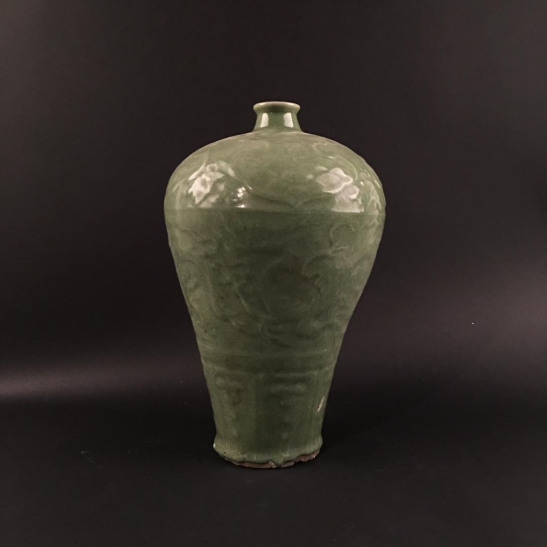 Chinese Longquan Kiln Porcelain Meiping Vase (1 of 6)