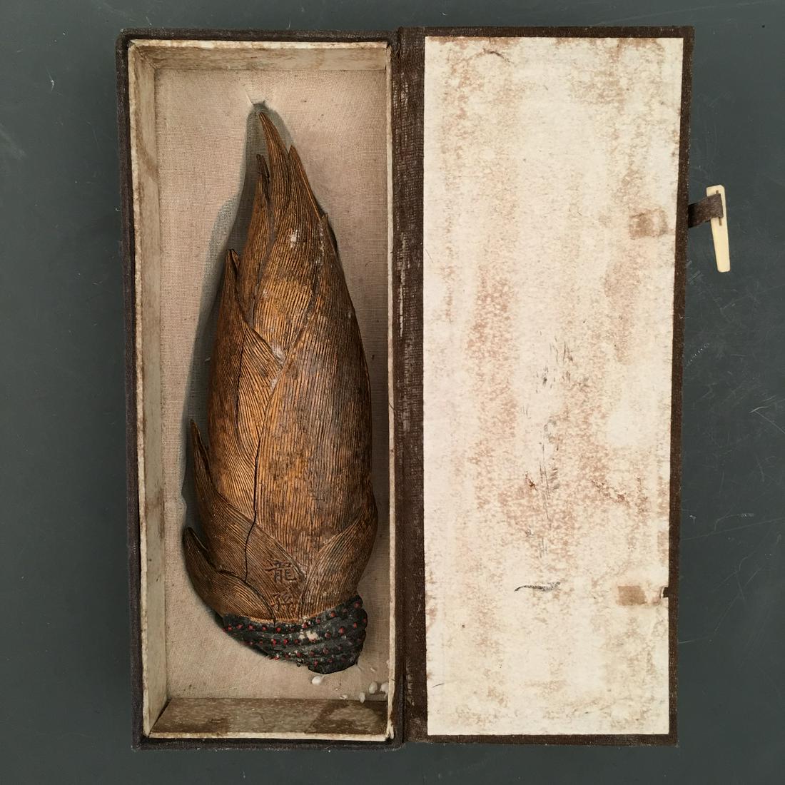 Chinese Bamboo Shaped Ink Stone (1 of 8)