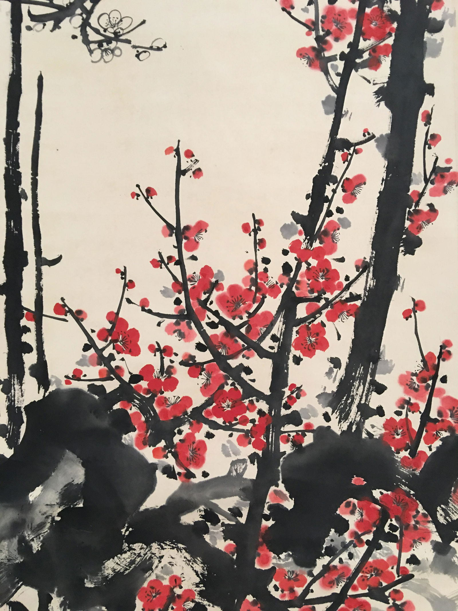 Chinese Hanging Scroll of 'Flower' Painting (1 of 6)