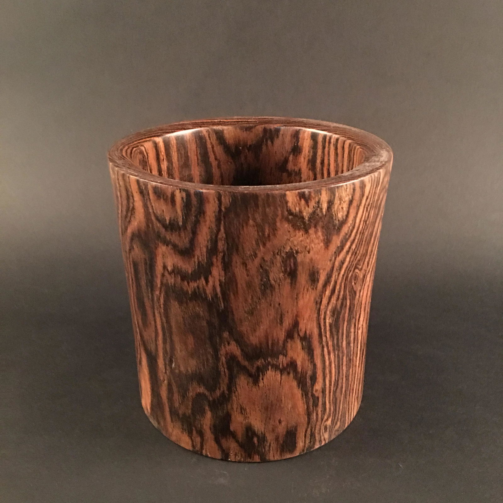 Chinese Rosewood Brush Pot (1 of 6)