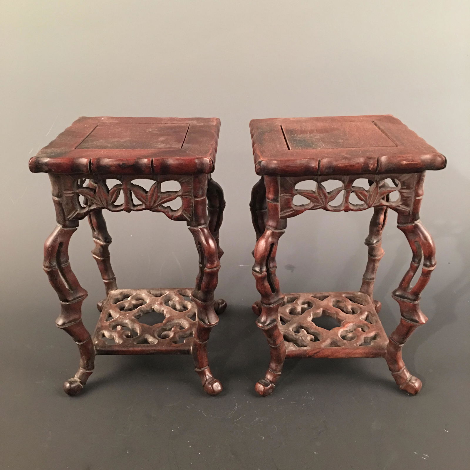 A Pair of Chinese Hardwood Table (1 of 7)