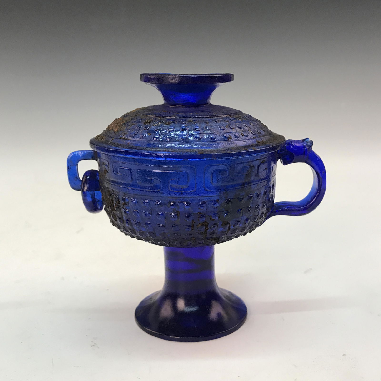 Chinese Coloured Glazed Standing Vessel (1 of 8)