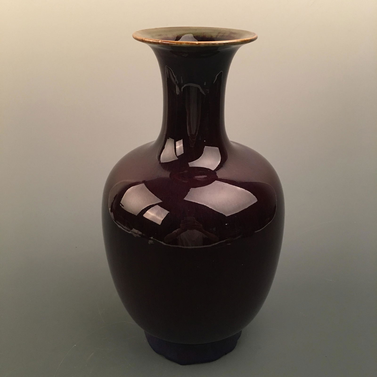 Chinese Flambe Glazed Vase, Kangxi Mark (1 of 7)