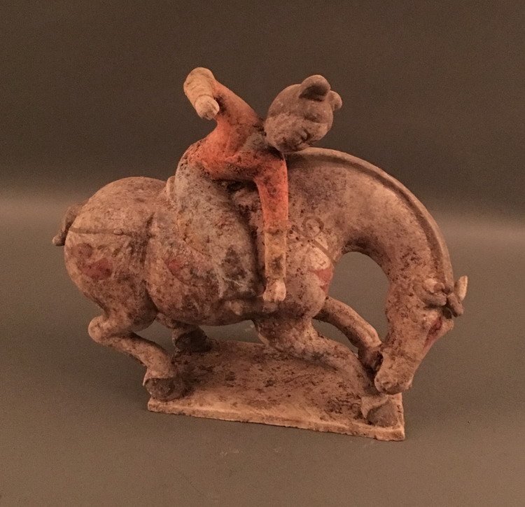 Tang Style WaterCorlor Lady Riding Horse (1 of 4)