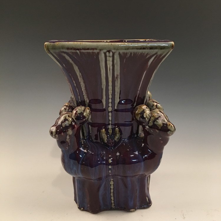 Chinese Flare Red Vase (1 of 6)