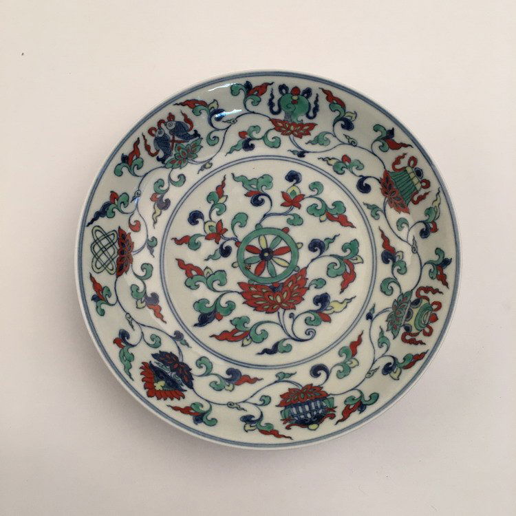 Fine Chinese Doucai Plate (1 of 6)