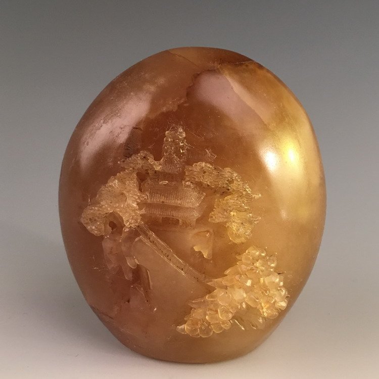 The Chinese Soapstone Carved: The Chinese Soapstone Carved 5-3/4" L X 5-1/4" W, 3.4 lbs Shipping: We are able to pack and ship this item to an address in the United States for $35.00 via UPS Ground or USPS Priority Mail. Tracking 