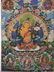 Fine Tibetan Thangka watercolor