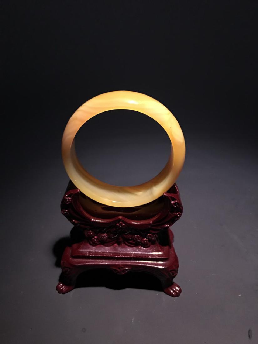 Chinese Amber Bangle (1 of 3)