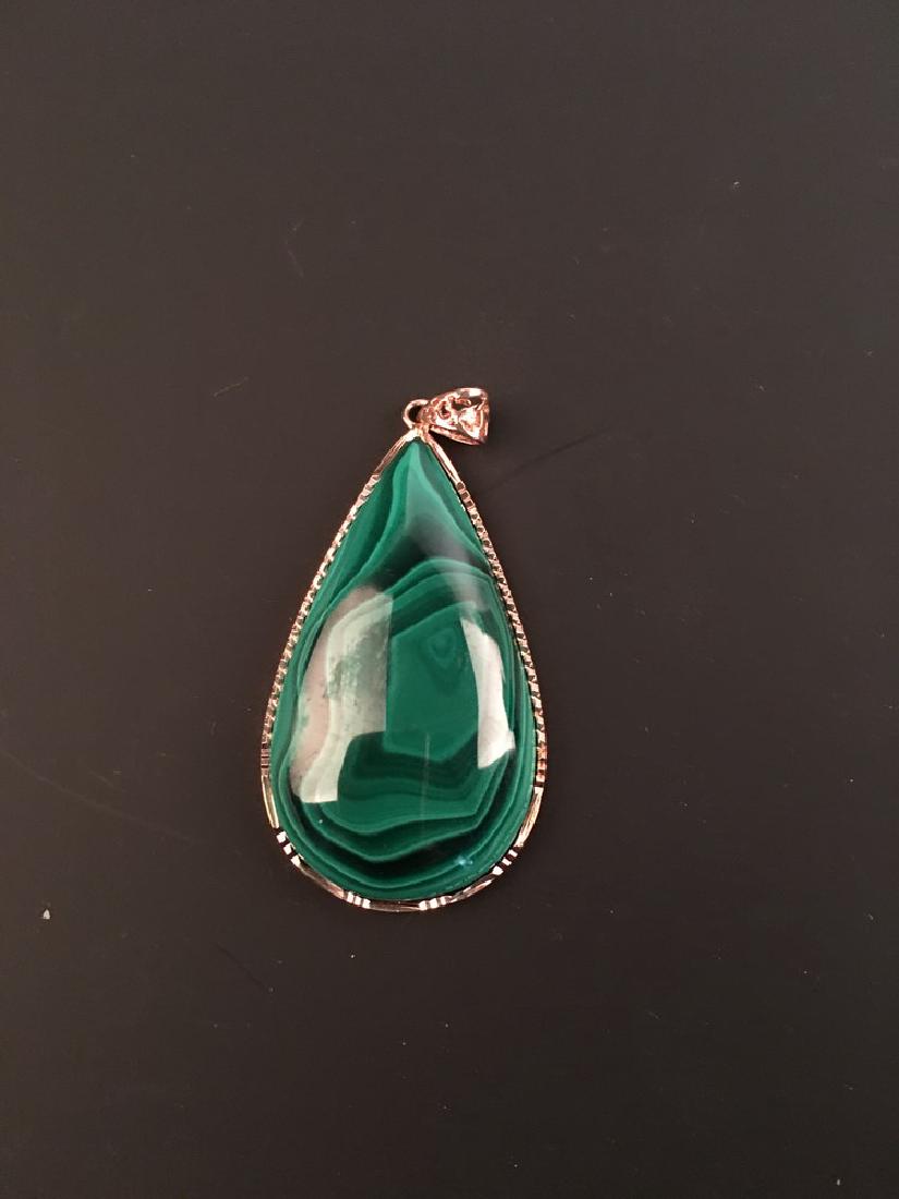 Fine Malachite Pendant (1 of 2)