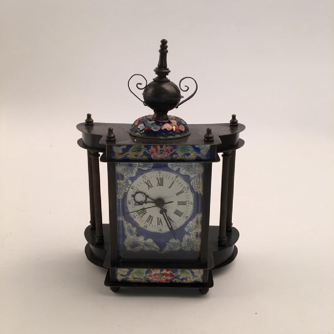 Chinese Cloisonne Clock: Chinese Cloisonne Clock 8 " H X 6 " W, 1.8 Lbs Shipping: We are able to pack and ship this item to an address in the United States for $35.00 via UPS Ground or USPS Priority Mail. Tracking information
