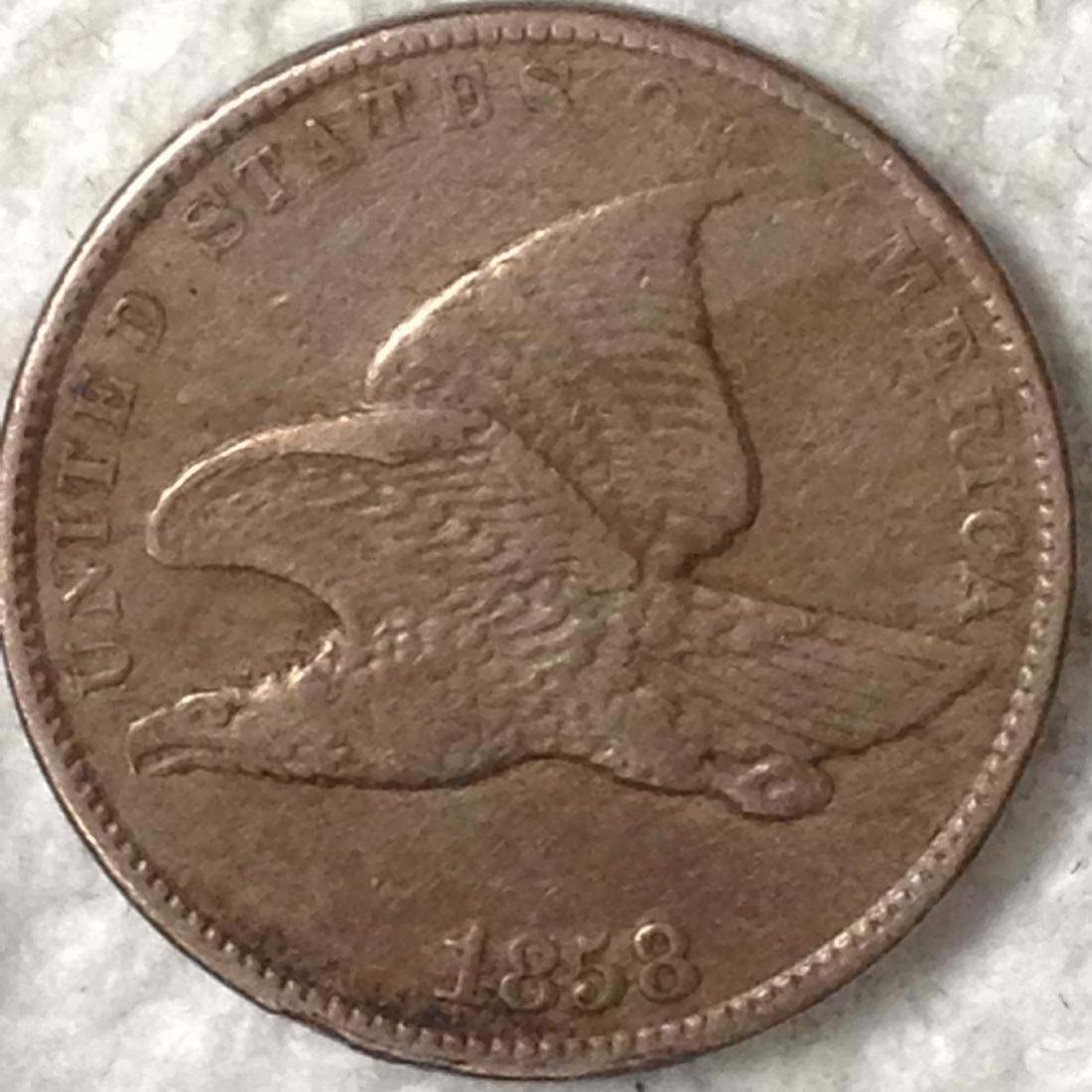1858 /1858 SL FE 1C VF DATE IS DOUBLED AND ALSO (1 of 2)