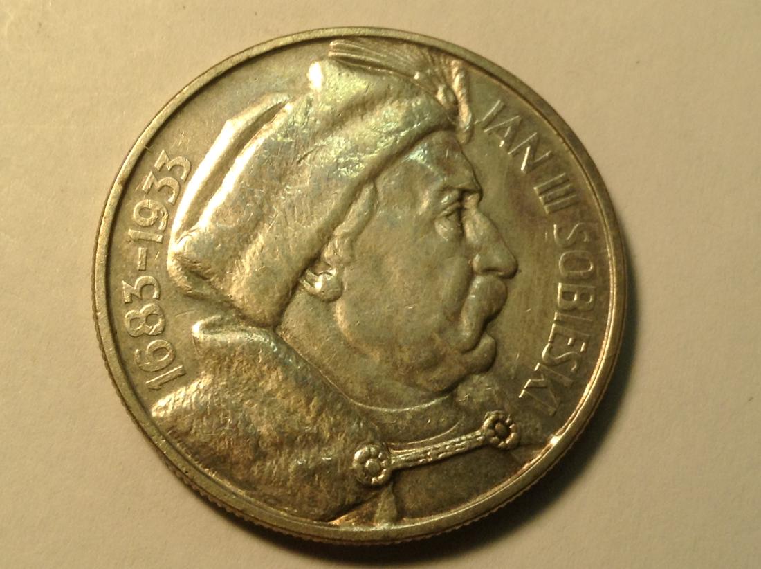 1933 POLAND 10 ZLOTYCH XF COMMEMORATIVE .750 SILVER, (1 of 2)