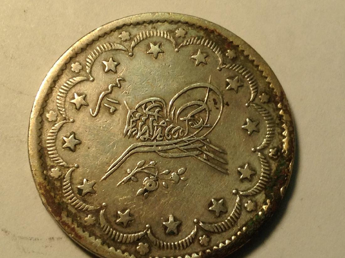 1839 TURKEY 20 KURUSH VF .830 SILVER, .6419 YEAR 12 (1 of 2)