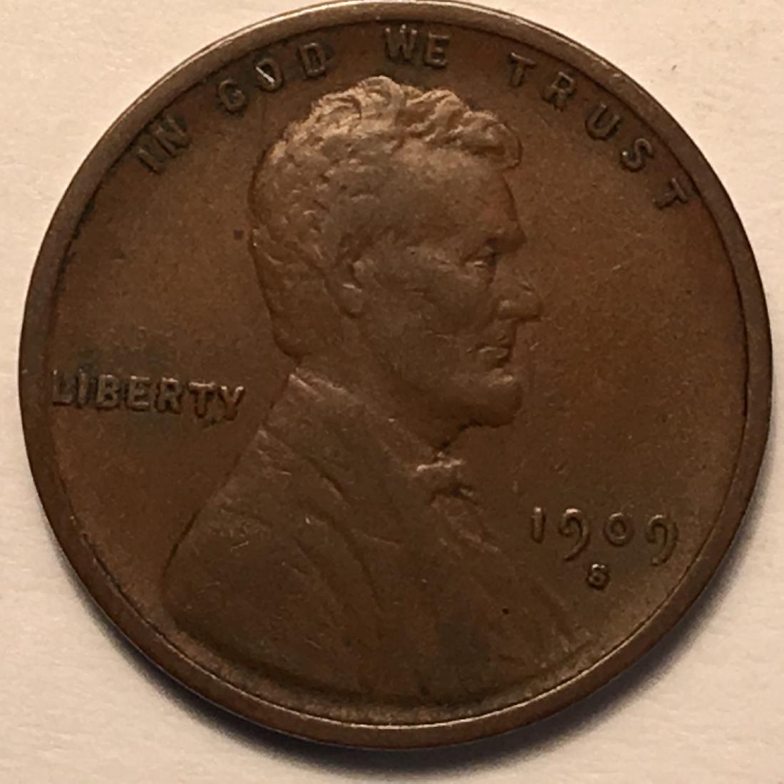 1909 -S VDB 1C CHXF45 NICE (1 of 2)