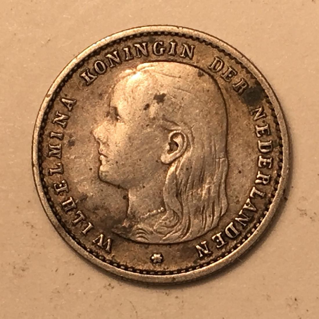 1895 NETHERLANDS 10C VF SCARCE KRAUSE VALUE $100 (1 of 2)