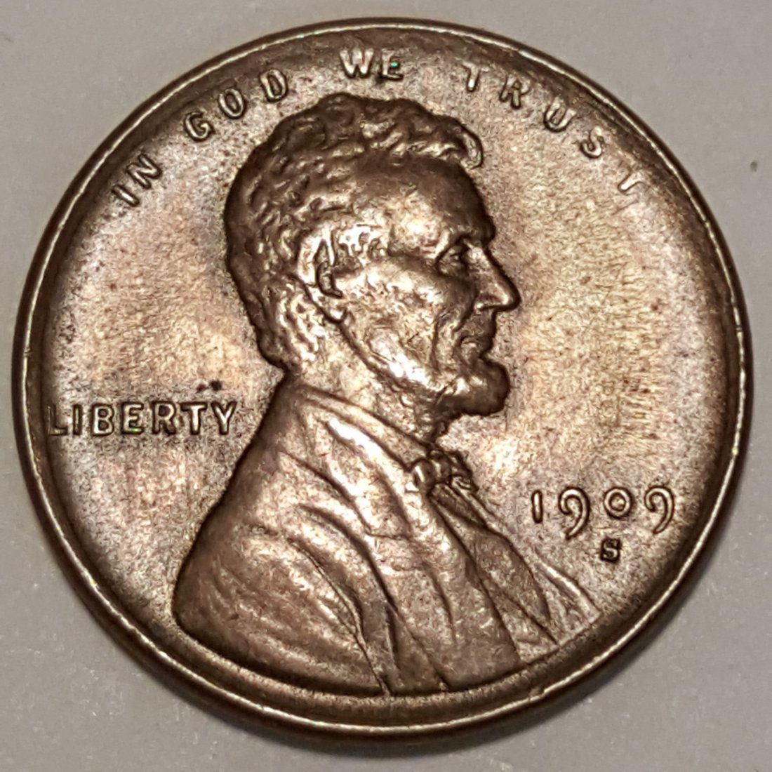 1909 -S 1C MS63 BN SHARP, TRACES OF RED. (1 of 2)