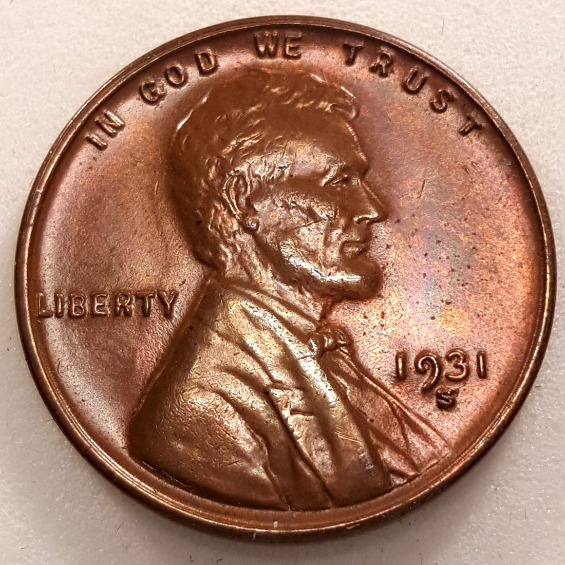 1931 -S 1C MS64 RB - ALMOST FULL RED GEM! (1 of 2)