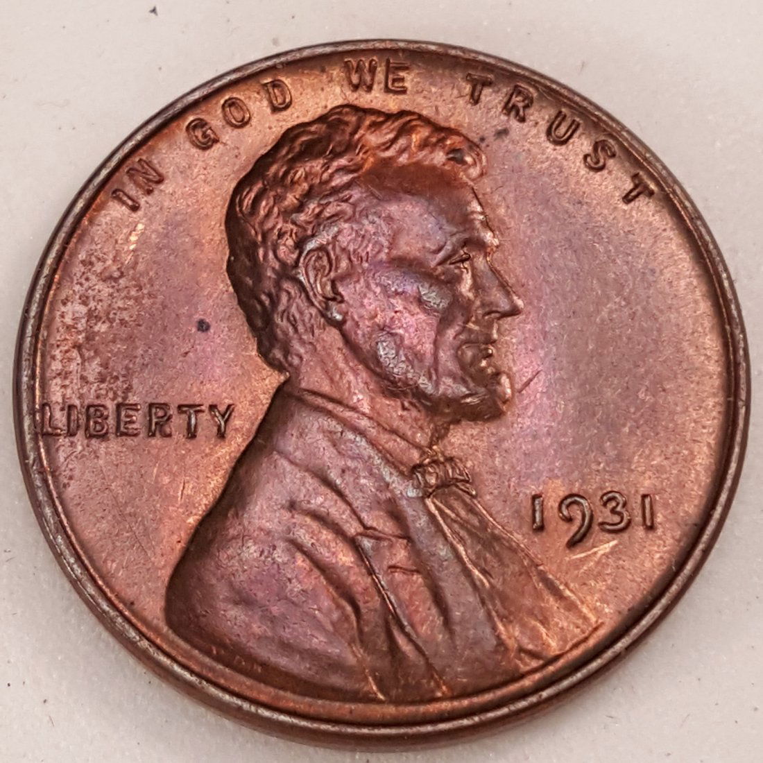 1931 1C MS65 RB BRILLIANT RED-MAROON GEM (1 of 2)