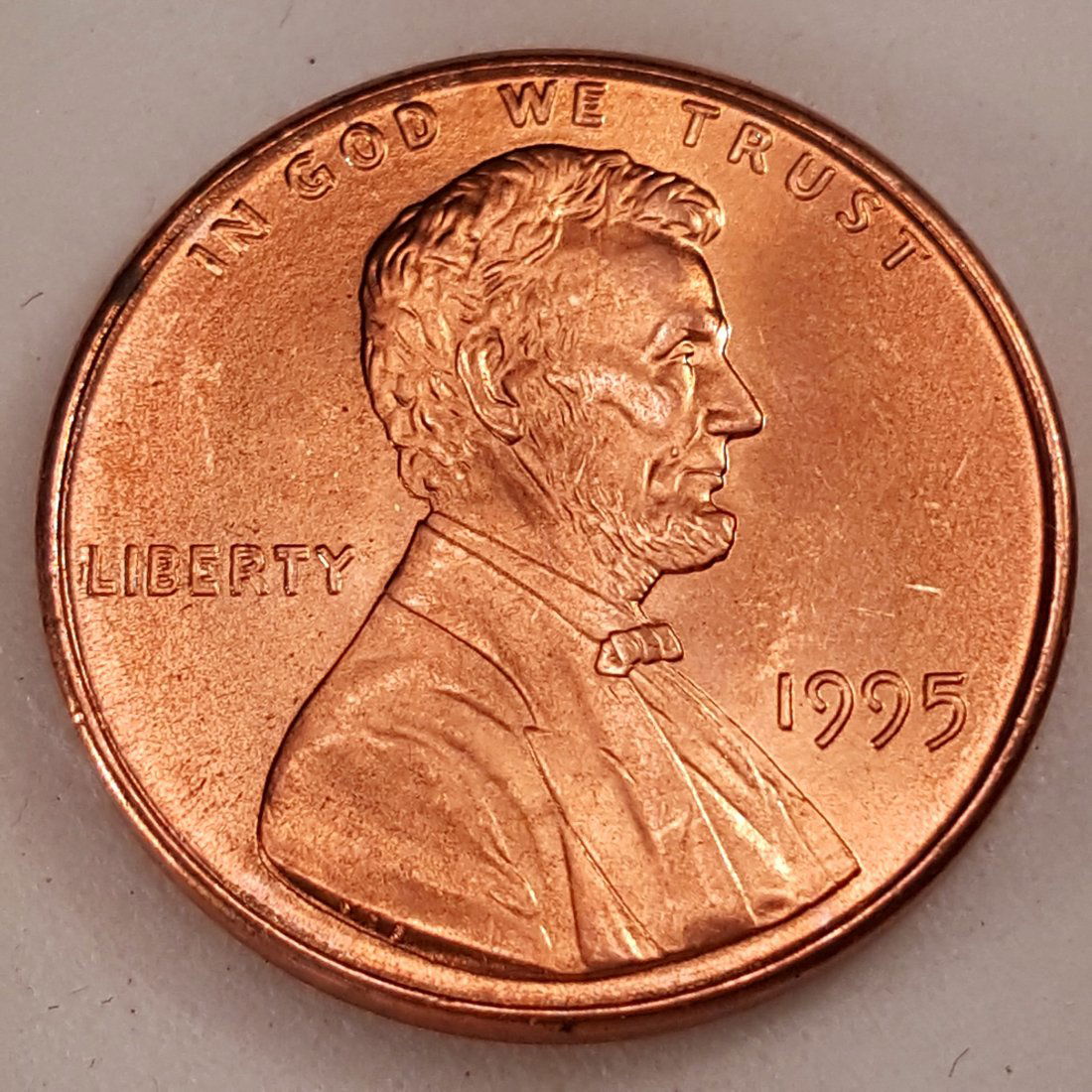 1995 /1995 1C MS68 RD SUPERB GEM, DOUBLED DIE OBVERSE. (1 of 2)