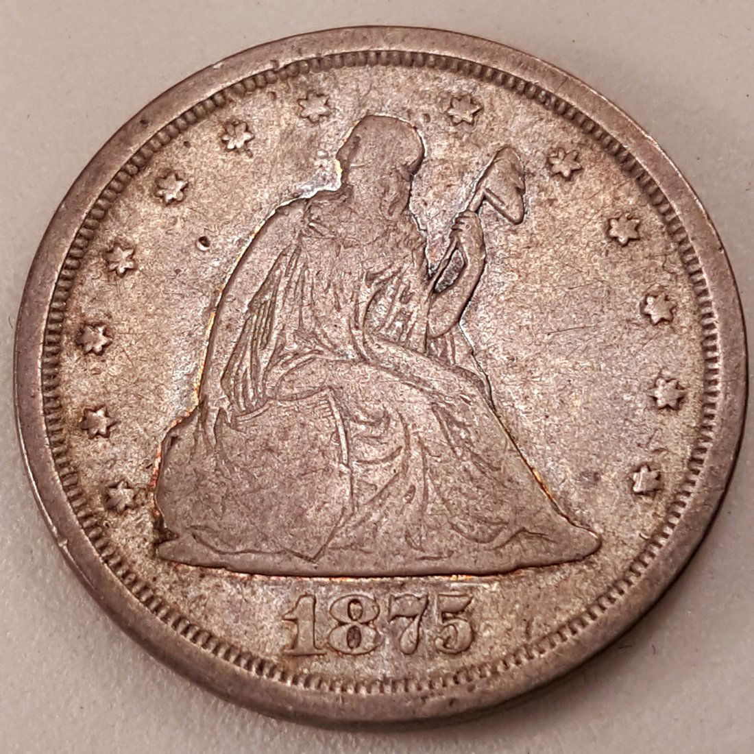 1875 -S 20C VG/F (1 of 2)
