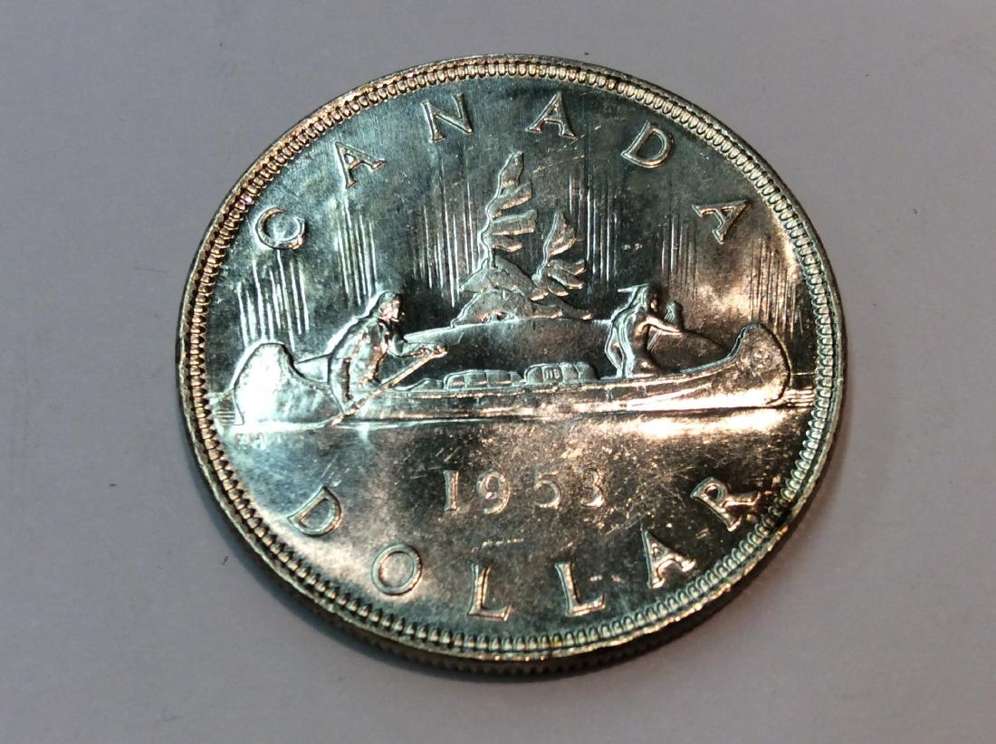 1953 CANADA $1 MS63 NO SHOLDER FOLD (1 of 2)