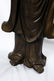 A CHINESE MASSIVE SILVER INLAID BRONZE GUANYIN STATUE - 5