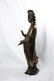 A CHINESE MASSIVE SILVER INLAID BRONZE GUANYIN STATUE - 6