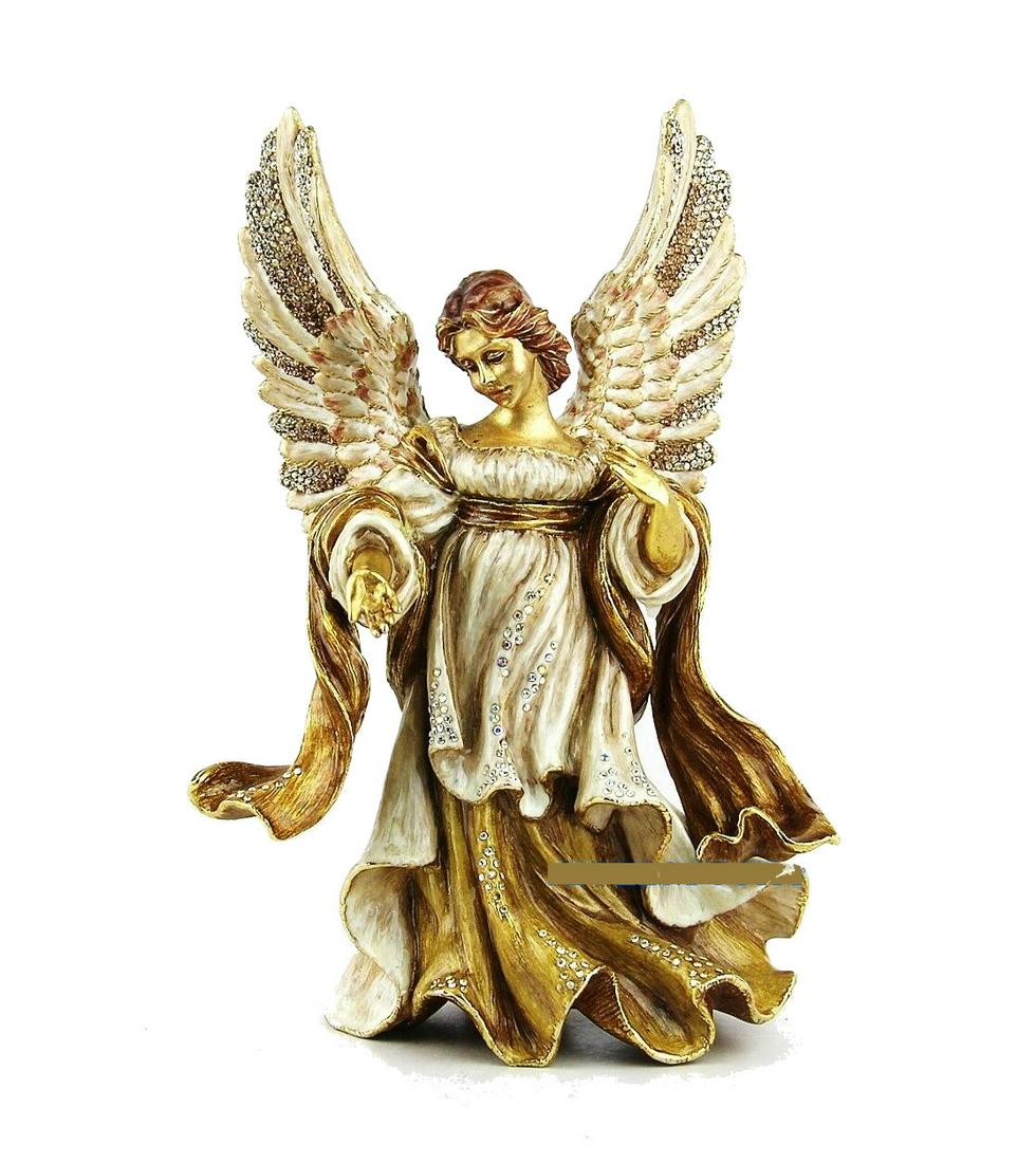 JAY STRONGWATER 7,75" LARGE ANGEL FIGURINE with (1 of 4)