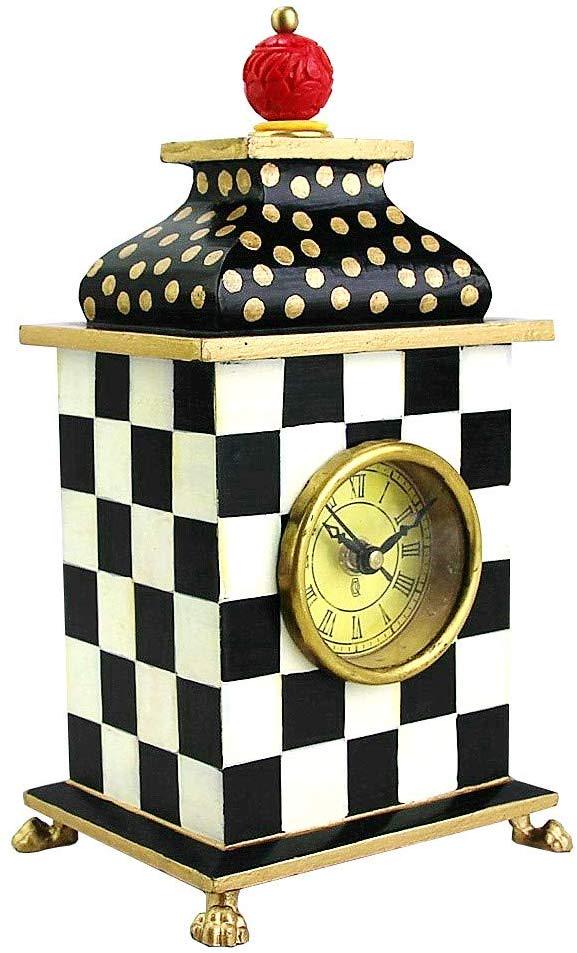 MacKenzie-Childs Courtly Check Rare Desk Clock (1 of 2)