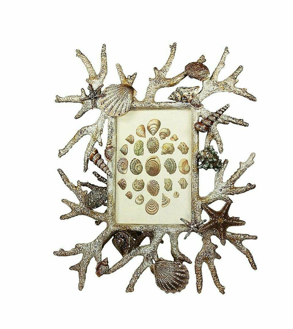 JAY STRONGWATER CORAL REEF GROTTO WHITE WASH 4" x 6" (1 of 6)
