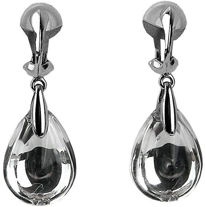 BACCARAT JEWELRY PSYDELIC CLIP-ON EARRINGS SILVER (1 of 4)