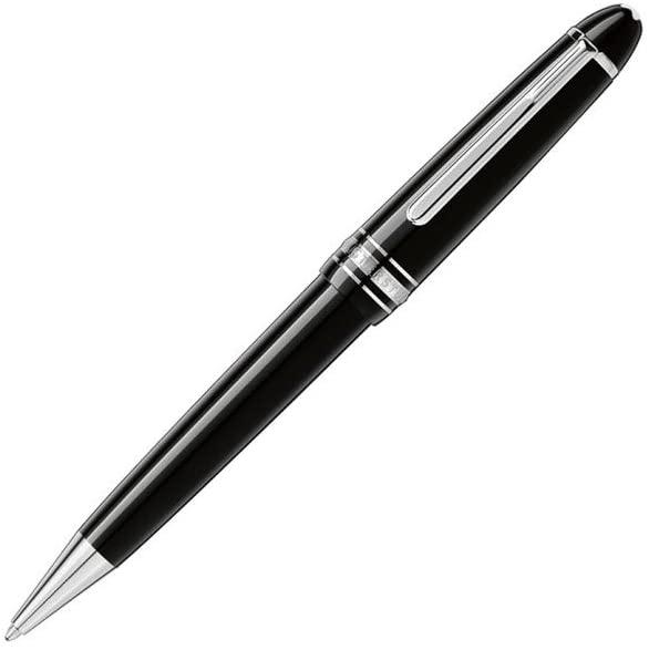 Montblanc MeisterstÃ¼ck Ballpen Midzise /Business Card: A Montblanc gift set featuring a Meisterstuck midsize ballpoint pen in black precious resin with a pale gold-coated clip with a Meisterstuck business card holder in black European full-grain cowhide l
