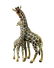 JAY STRONGWATER MOTHER & BABY GIRAFFE CINDY & KRISTEN