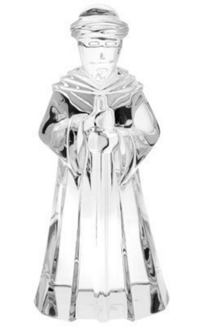 BACCARAT CRYSTAL NATIVITY SCENE JOSEPH FIGURINE 7,25": BACCARATMade in FranceNativity Scene Clear Crystal JOSEPH Figurine100% AUTHENTIC, 100% BRAND NEWHANDCRAFTED FULL LEAD CRYSTALApprox. 7 1/4" HIGH x 3 1/4" WIDENO CRACKS OR CHIPS - BRAND NEWBRAND NEW, N
