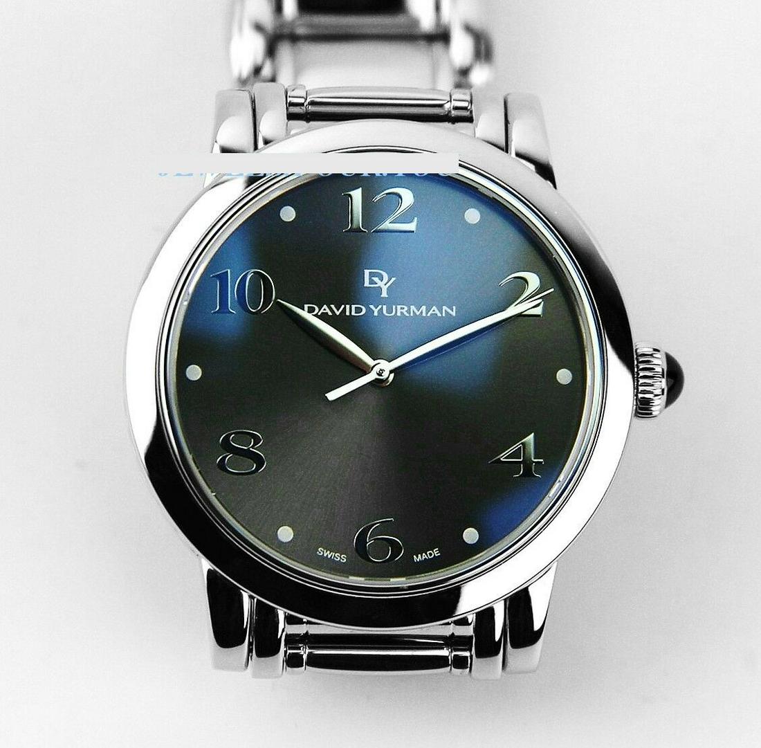 DAVID YURMAN STAINLESS STEEL & STERLING SILVER WATCH: THIS IS A TIMELESS CLASSIC! EVEN PLEASING TO TOUCH IT!I'm keeping one for myself, can't let it go! :)))THIS IS A UNISEX WATCH.100% BRAND NEW, NEVER WORN100% AUTHENTICThis is an UNISEX Model.ALL BOXES